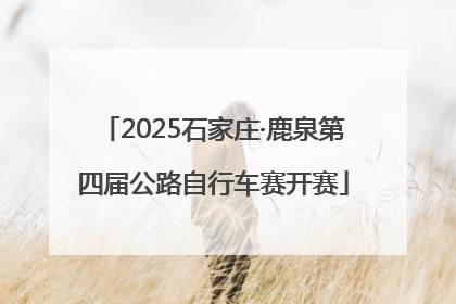 2025石家庄·鹿泉第四届公路自行车赛开赛