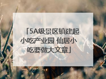 5A级景区镇建起小吃产业园 仙居小吃要做大文章