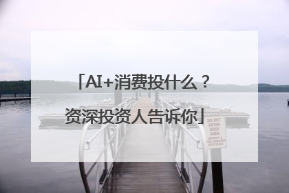 AI+消费投什么？资深投资人告诉你