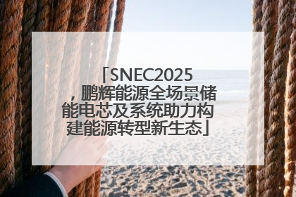SNEC2025，鹏辉能源全场景储能电芯及系统助力构建能源转型新生态
